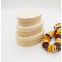 Bugholzkiste | Nestbare Ovale Holzkiste Mit Deckel Unvollendete Shaker-Box Käsebox Öko-Geschenkbox Diy Schmuckschatulle Hochzeitsbevorzugung von KviatArt