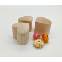Herzbox Aus Holz | Herzförmige Holzbox Mit Schiebedeckel Valentinstag Hochzeitsdeko Bauernhaus-Deko Jubiläumsgeschenk von KviatArt