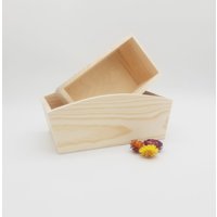 Holzkorb | Unvollendeter Aufbewahrungskorb Aus Holz Holzbehälter Holzkiste Decoupage-Box Holzaufbewahrung Diy Unlackiertes von KviatArt