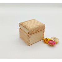 Kleine Holzbox | Teebox Aus Holz Mit Einem Fach Unfertige Schmuckschatulle Decoupage-Box Zum Selbermachen Box Abgerundetem Deckel Geschenk Für Sie von KviatArt