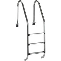 KWAD Poolleiter "Edelstahlleiter 3stufig schmal 120cm" 120 cm Höhe von Kwad