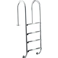 KWAD Poolleiter "Edelstahlleiter 4stufig schmal 150cm" 150 cm Höhe von Kwad