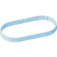 KWAD Poolwandisolierung "Pool Protector T60", (32 St.), für Ovalformbecken der Größe 730x360x132 cm von Kwad