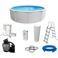 KWAD Rundpool "Steely Deluxe Heat", (Set, 7 tlg.) von Kwad