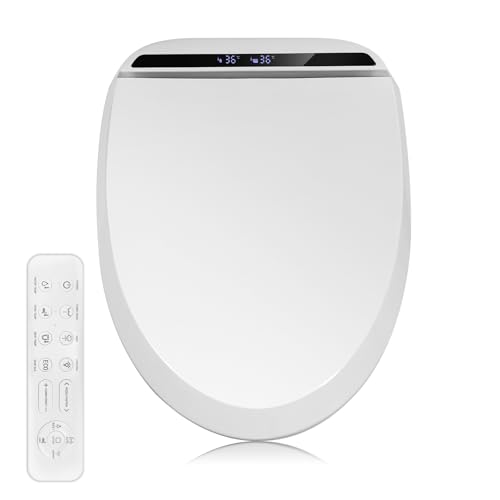 Kwanner Intelligenter Smart Toilettensitz, Länglich, Elektronisches Bidet, WC Dusche, Beheizter Sitz Japanische Toilette, Mit Seitlichem Bedienelement, Selbstleerender Wassertank-Technologie (Modern) Kwanner Intelligenter Smart Toilettensitz, Länglich, Elektronisches Bidet, WC Dusche, Beheizter Sitz Japanische Toilette, Mit Seitlichem Bedienelement, Selbstleerender Wassertank-Technologie (Modern) von Kwanner