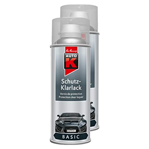 2X Kwasny Auto-K Schutz-Klarlack Klarlack Speziallack Lack Spray Lackspray Spraylack Transparent Glänzend 400 Ml von Kwasny