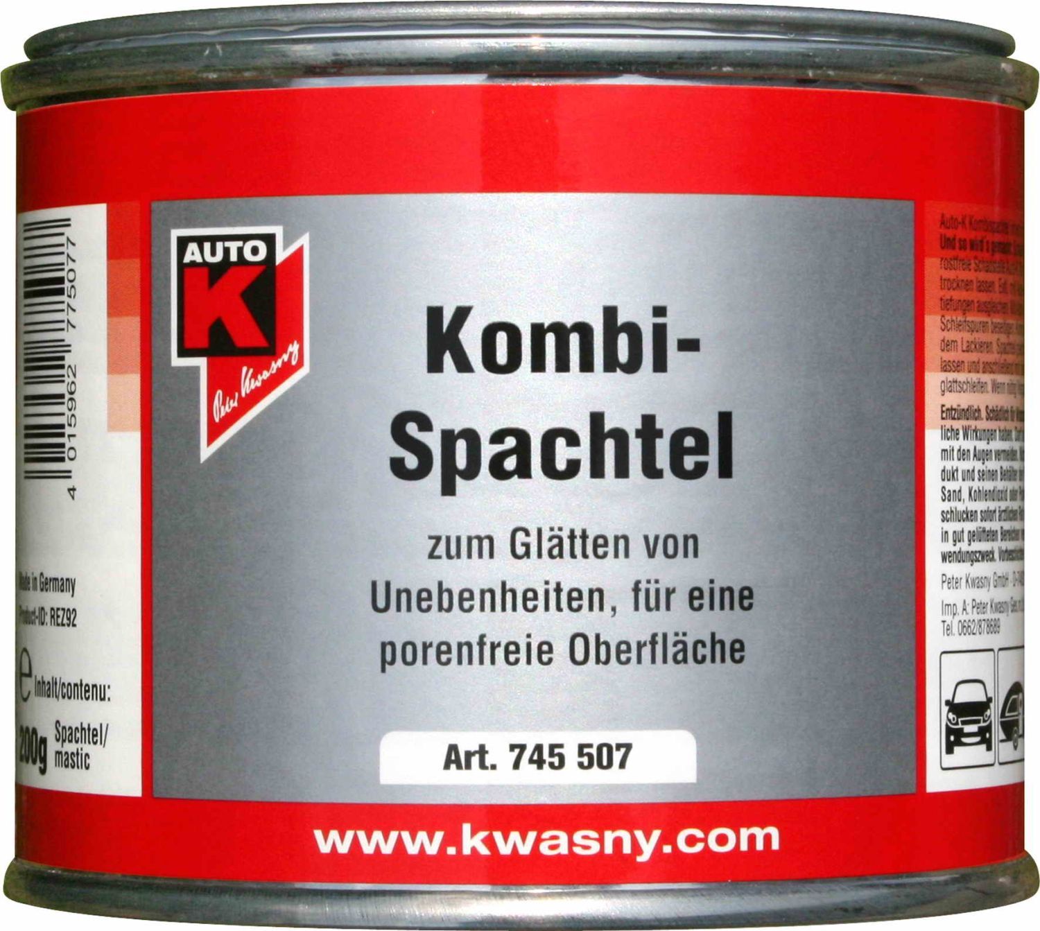 Auto-K KOMBI-SPACHTEL DOSE 200G von Kwasny