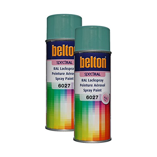 Kwasny 2x 324 121 BELTON SPECTRAL Lackspray RAL 6027 lichtgrün hochglanz 400ml von Kwasny