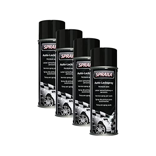 Kwasny 4X 300 021 Auto-K SPRAILA Spraila Lackspray Schwarz Matt 400ml von Kwasny