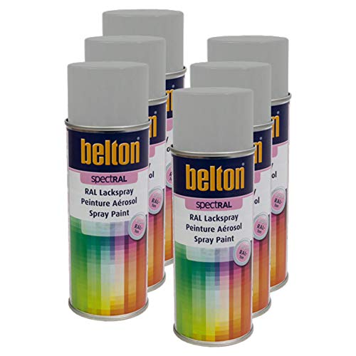 Kwasny 6X Belton Spectral Ral Lackspray Lack Spray Spraylack Achatgrau Hochglanz Ral 7038 400 Ml von Kwasny