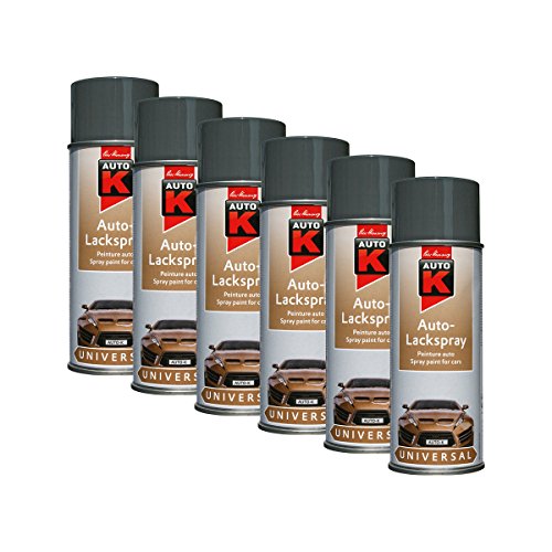 Kwasny 6x 233 011 AUTO-K UNIVERSAL Auto-Lackspray Novagrau 400ml von Kwasny