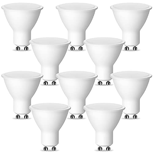 Kwazar Luminaire 10 Stück GU10 LED Lampen 7W, 500 Lumen, Neutralweiß 4000K, 120° Strahlwinkel, Ersetzt 65W Halogenlampen, Reflektorlampen für Decken- und Akzentbeleuchtung von Kwazar Luminaire