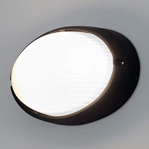 Kwazar Luminaire Außenlampe Wandleuchte E27 Fassung IP44 Aussenleuchte Wandlampe Gartenleuchte Flurleuchte 230V SYRIUS Schwarz von Kwazar Luminaire