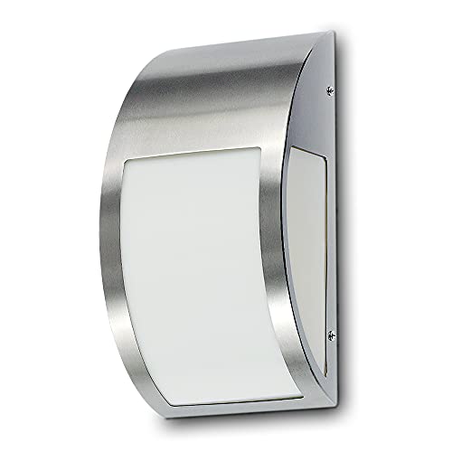 Kwazar Luminaire Außenwandleuchte E27 Wandlampe max 40W Wandleuchte Eingangleuchte Fassung Silber IP44 Edelstahl Lampe HAGRID Kwazar Luminaire Außenwandleuchte E27 Wandlampe max 40W Wandleuchte Eingangleuchte Fassung Silber IP44 Edelstahl Lampe HAGRID von Kwazar Luminaire