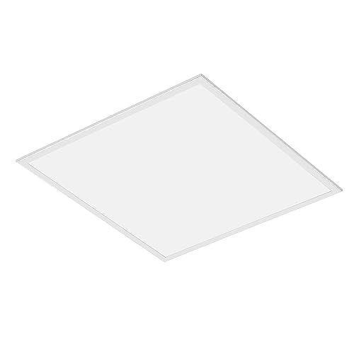 Kwazar Luminaire LED Einbaupanel Quadrat Flach 3,2cm Modern Panel Lampe für Küche Wohnzimmer Schlafzimmer Flur 48W 230V IP20 SOTO 60cm x 60cm Neutralweiss 4000K von Kwazar Luminaire