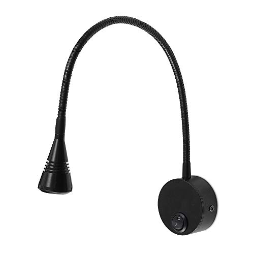 LED Wandleuchte Leselampe – 3W, Neutralweiß 4000K, 180lm, mit An/Ausschalter – Bettlampe, Wandleselampe, Bettleuchte, LORIS SCHWARZ – Energiesparende LED-Lampe für Schlafzimmer, Wohnzimmer, Büro LED Wandleuchte Leselampe – 3W, Neutralweiß 4000K, 180lm, mit An/Ausschalter – Bettlampe, Wandleselampe, Bettleuchte, LORIS SCHWARZ – Energiesparende LED-Lampe für Schlafzimmer, Wohnzimmer, Büro von Kwazar Luminaire