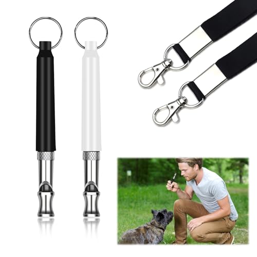 2 Stück Hundepfeifen,Ultraschall Hundepfeife mit Lanyard, Professionelle Hundepfeife Rückruf, Einstellbare Hundepfeife Gegen Bellen,Silent Control, Hundepfeife Hochfrequenz Lautlos für Hundetraining 2 Stück Hundepfeifen,Ultraschall Hundepfeife mit Lanyard, Professionelle Hundepfeife Rückruf, Einstellbare Hundepfeife Gegen Bellen,Silent Control, Hundepfeife Hochfrequenz Lautlos für Hundetraining von Kweiugfi