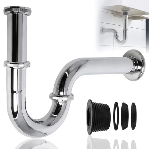 Universal Siphon Schlauch Siphon,Siphon Für Waschbecken Edelstahl,Verstellbares Abflussrohr,Absaugung Badezimmer Waschbecken Badezimmer G1-1/4", Abfluss Waschbecken Mit Gummimanschette Universal Siphon Schlauch Siphon,Siphon Für Waschbecken Edelstahl,Verstellbares Abflussrohr,Absaugung Badezimmer Waschbecken Badezimmer G1-1/4", Abfluss Waschbecken Mit Gummimanschette von Kweiugfi