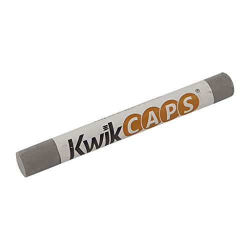 kwikCaps 1 Holz-Reparaturstift Farbe Aluminium Wachs-Korrekturstift zum Auffüllen von Schrammen Kratzern Flecken auf Möbeln Furnier Laminat Holzboden Massivholz-Parkett Arbeitsplatte Melaminplatten von KwikCaps