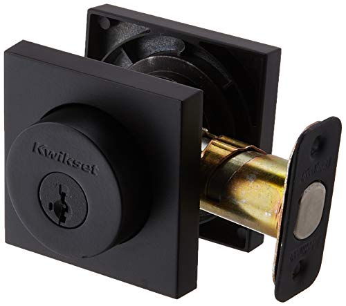 Kwikset 159SQT-S Halifax Doppelzylinder Riegel mit Smartkey-Technologie, Eisen-Schwarz von Kwikset