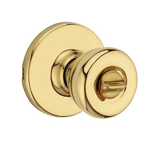 Kwikset 300T 26D SCAL SCS 93001-238 Tylo Bett-/Badeknauf in satiniertem Chrom Aktualisierte Verpackung poliertes Messing von Kwikset