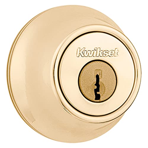 Kwikset 660 Einzylinder-Riegel, Messing poliert von Kwikset