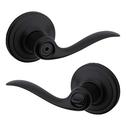 Kwikset 97300-860 Tustin Türklinke mit traditionellem Wellen-Design für Zuhause Schlafzimmer Badezimmer Sichtschutz in Eisen schwarz Kwikset 97300-860 Tustin Türklinke mit traditionellem Wellen-Design für Zuhause Schlafzimmer Badezimmer Sichtschutz in Eisen schwarz von Kwikset