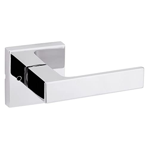Kwikset Singapur Sichtschutz Türhebel für Schlafzimmer und Badezimmertüren, poliertes Chrom von Kwikset
