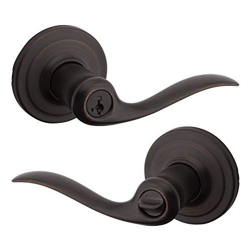 Kwikset Tustin Hebel mit SmartKey in venezianische Bronze/Standardverpackung von Kwikset