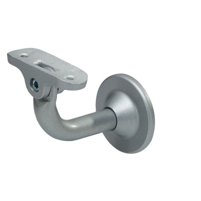 GA-Handlaufstütze, 4511, mit gewölbter Auflage, Aluminium, silber einbrennlack. von Kws