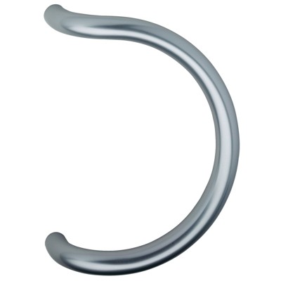 HT-Stoßgriff,8933,halbrund,BA300, Ø 30,Aluminium dunkelbraun von Kws