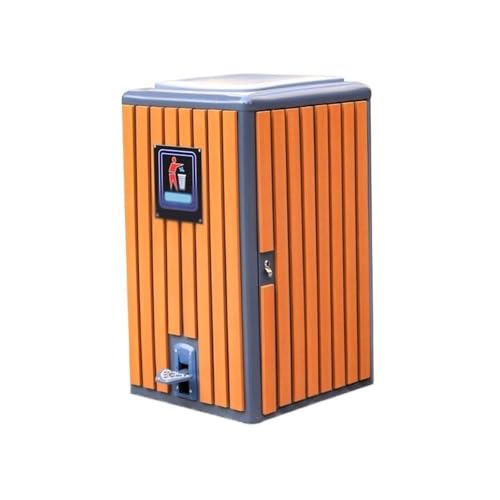 Kx9Lb8d Mülltonnen für den Außenbereich 120L große Kapazität Fußbetriebene Mülltonne Metall-Mülleimer for öffentliche Außenbereiche von Kx9Lb8d