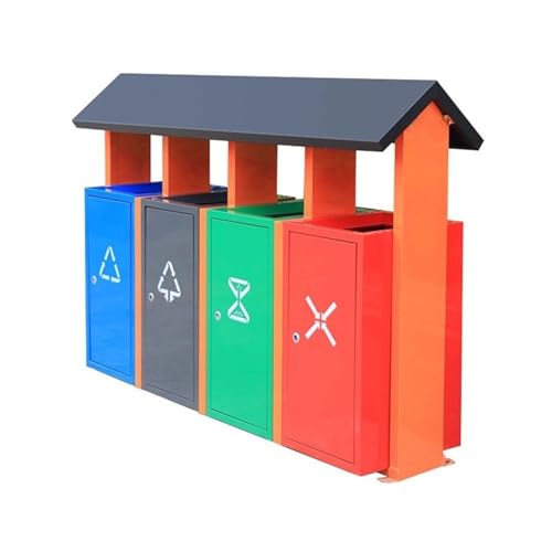 Kx9Lb8d Mülltonnen für den Außenbereich Klassifizierter Mülleimer aus verzinktem Stahl for den Außenbereich, Parkstraße von Kx9Lb8d