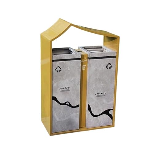 Kx9Lb8d Mülltonnen für den Außenbereich Kreativität Mülleimer for den Außenbereich, aus verzinktem Stahl, for öffentliche Orte in Hotels, Straßen von Kx9Lb8d