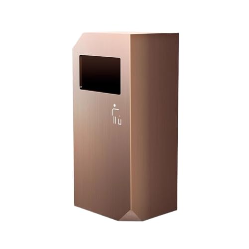Kx9Lb8d Mülltonnen für den Außenbereich Metall-Mülleimer for den Innen- und Außenbereich, Edelstahl-Mülleimer for Zuhause, Hotel, öffentliche Plätze von Kx9Lb8d