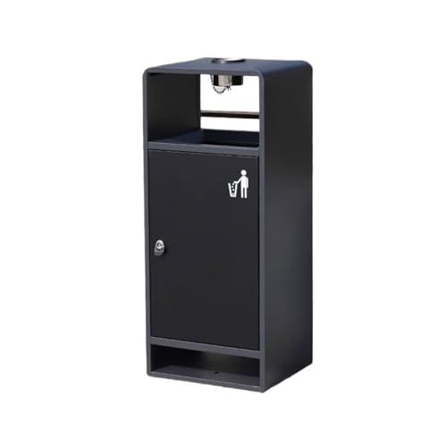 Kx9Lb8d Mülltonnen für den Außenbereich Minimalistischer Mülleimer for den Außenbereich mit Aschenbecher, Metall-Mülleimer for die öffentliche Straße Kx9Lb8d Mülltonnen für den Außenbereich Minimalistischer Mülleimer for den Außenbereich mit Aschenbecher, Metall-Mülleimer for die öffentliche Straße von Kx9Lb8d