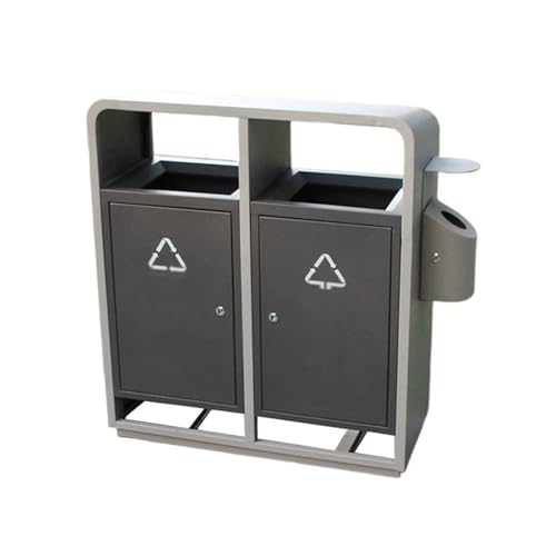 Kx9Lb8d Mülltonnen für den Außenbereich Mülleimer Doppeleimer Metall for Outdoor Garten Straße Platz Kx9Lb8d Mülltonnen für den Außenbereich Mülleimer Doppeleimer Metall for Outdoor Garten Straße Platz von Kx9Lb8d