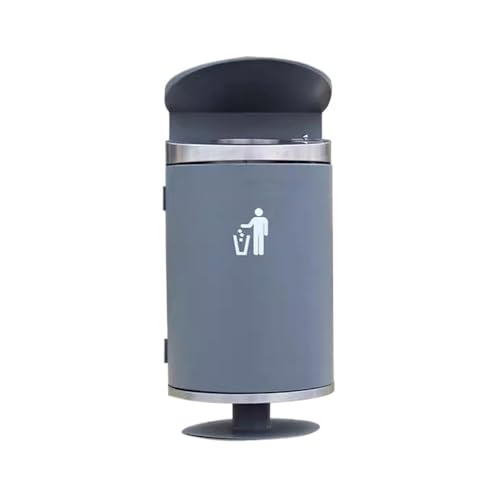 Kx9Lb8d Mülltonnen für den Außenbereich Mülleimer aus Edelstahl for den Außenbereich mit Aschenbecher, Metall-Mülleimer for öffentliche Plätze Kx9Lb8d Mülltonnen für den Außenbereich Mülleimer aus Edelstahl for den Außenbereich mit Aschenbecher, Metall-Mülleimer for öffentliche Plätze von Kx9Lb8d