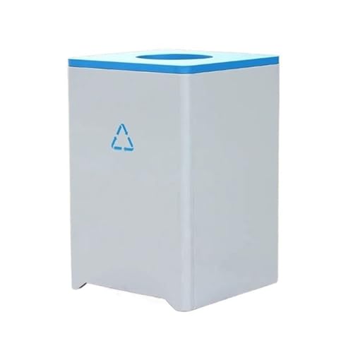 Kx9Lb8d Mülltonnen für den Außenbereich Mülleimer mit großer Kapazität for den Außenbereich, abschließbarer Metallmülleimer, 145 l(Blue) von Kx9Lb8d