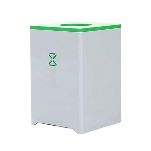 Kx9Lb8d Mülltonnen für den Außenbereich Mülleimer mit großer Kapazität for den Außenbereich, abschließbarer Metallmülleimer, 145 l(Green) von Kx9Lb8d