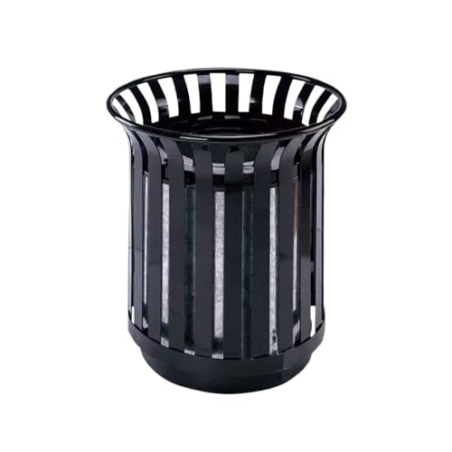 Kx9Lb8d Mülltonnen für den Außenbereich Schwarzer Mülleimer aus gebranntem Emaille, durchbrochener Metall-Mülleimer for öffentliche Bereiche im Garten Freien Kx9Lb8d Mülltonnen für den Außenbereich Schwarzer Mülleimer aus gebranntem Emaille, durchbrochener Metall-Mülleimer for öffentliche Bereiche im Garten Freien von Kx9Lb8d