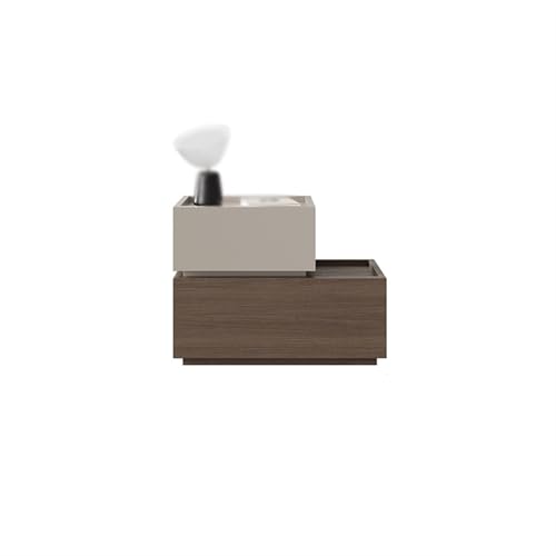 Kx9Lb8d Nachttische Farblich abgestimmter Nachttisch, Massivholz-Bodenaufbewahrungsschrank, Sideboard mit Zwei Schubladen, Aktenschrank for Wohnzimmer und Schlafzimmer von Kx9Lb8d