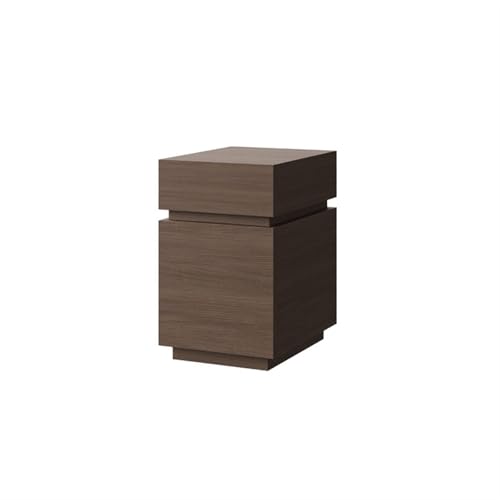 Kx9Lb8d Nachttische Holz-Aufbewahrungsschrank mit Schubladen Kleine Nachttische(Bruin) von Kx9Lb8d