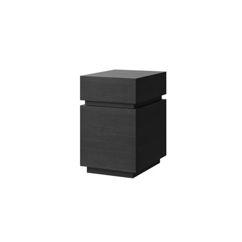 Kx9Lb8d Nachttische Holz-Aufbewahrungsschrank mit Schubladen Kleine Nachttische(Schwarz) von Kx9Lb8d
