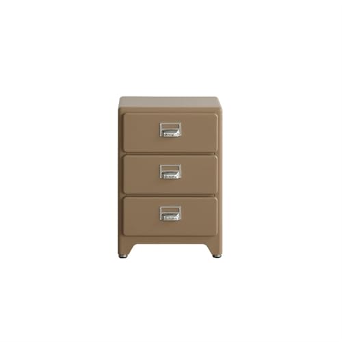 Kx9Lb8d Nachttische Massivholz Nachttisch Schlafzimmermöbel minimalistische Lagerung kleine Vintage Wohnzimmer Sideboard(Bruin) von Kx9Lb8d