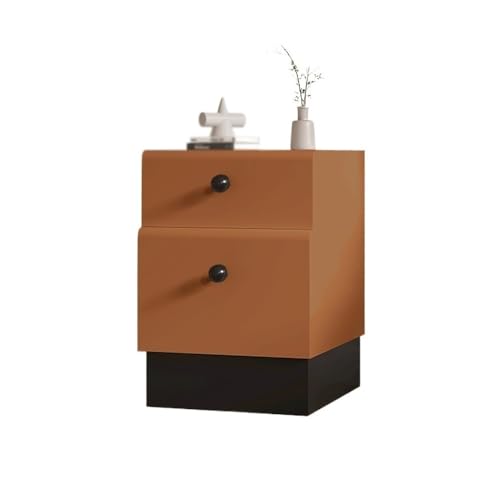 Kx9Lb8d Nachttische Nachttisch aus Holz for Zuhause, Schlafzimmer, Gästezimmer, klein, schmal, seitlich, Mezzanine-Schrank, schlicht, Braun(XS) von Kx9Lb8d