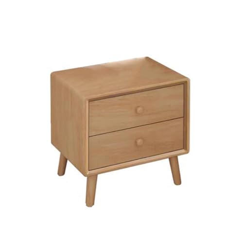 Kx9Lb8d Nachttische Nachttisch mit Schubladen Original Holzfarbe Geeignet for Schlafzimmer Arbeitszimmer Wohnzimmer(Mittel) von Kx9Lb8d