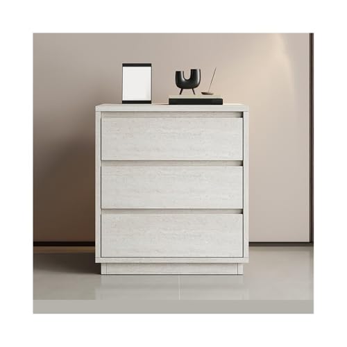 Nachttische Großer Nachttisch mit DREI Schubladen, Schlafzimmer-Nachttisch, Aufbewahrungsschrank, Esszimmerschrank, Weiß(XS) von Kx9Lb8d