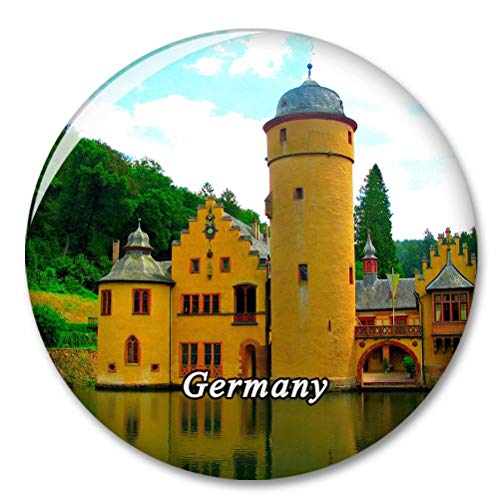 Deutschland Schloss Mespelbrunn Kühlschrank Magnete Dekorative Magnet Flaschenöffner Tourist City Travel Souvenir Collection Geschenk Starker Kühlschrank Aufkleber von Desert Eagle