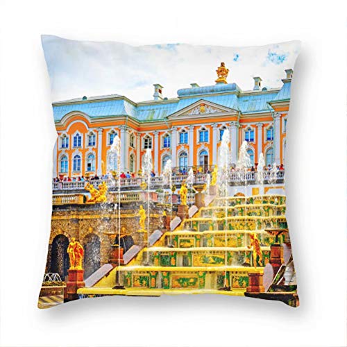 Russia Peterhof Pillow Case Decorative Cushion Cover Pillowcase Sofa Chair Bed Car Living Room Bedroom Office 18"x 18" KXR-4904 von Desert Eagle